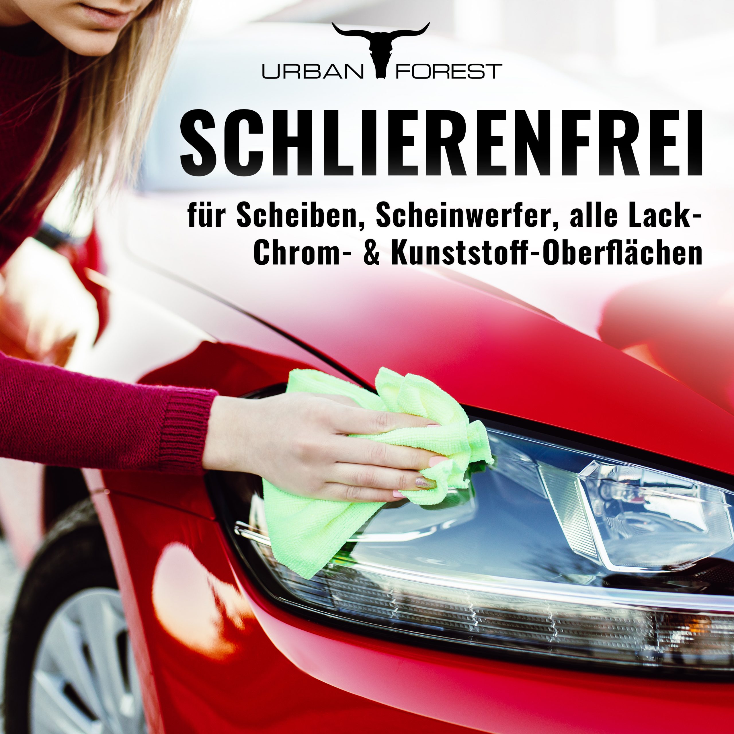 Premium Auto Innen Reiniger für Auto Innenraumpflege l Cockpitspray &  Polsterreiniger von URBAN FOREST 500ml